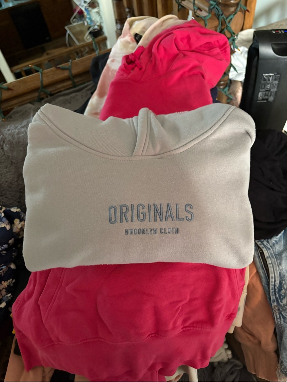 Brooklyn Cloth Light blue Originals' Embroidered Hoodie